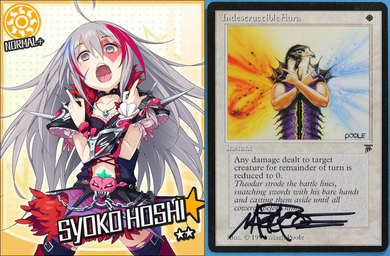 Illustration for article titled Odd Meme: Comparing Anime Cards with Magic the Gathering